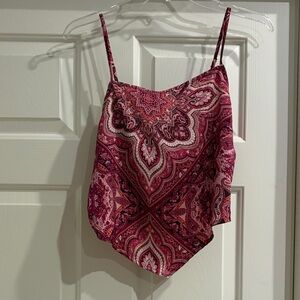 Pleione Paisley Camisole - Pink and Red